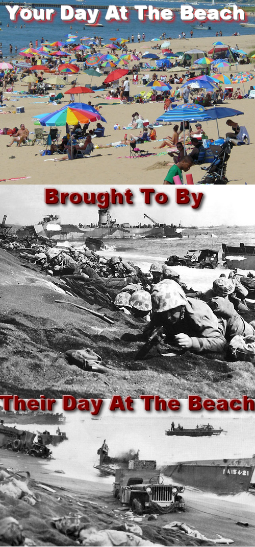 "Your Day at the Beach Brought to you by Their Day at the Beach"